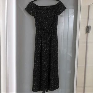 Black Patterned Jumpsuit